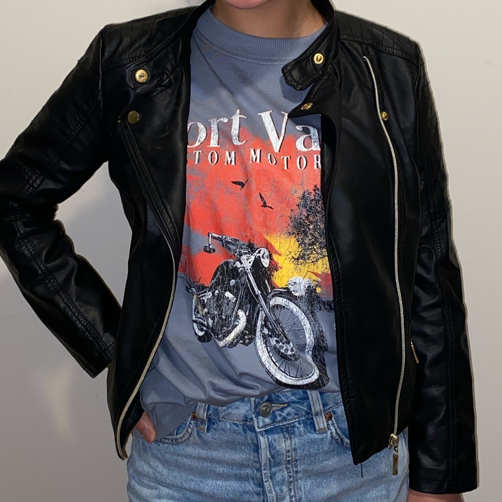 Kids faux  leather jacket